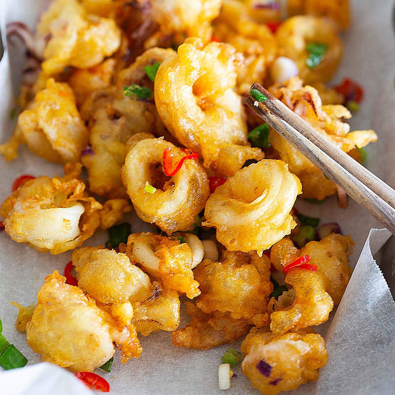 SPECIAL SALT AND PEPPER SQUID PING'S DYNASTY